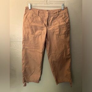 Prana pink cotton capris size 2